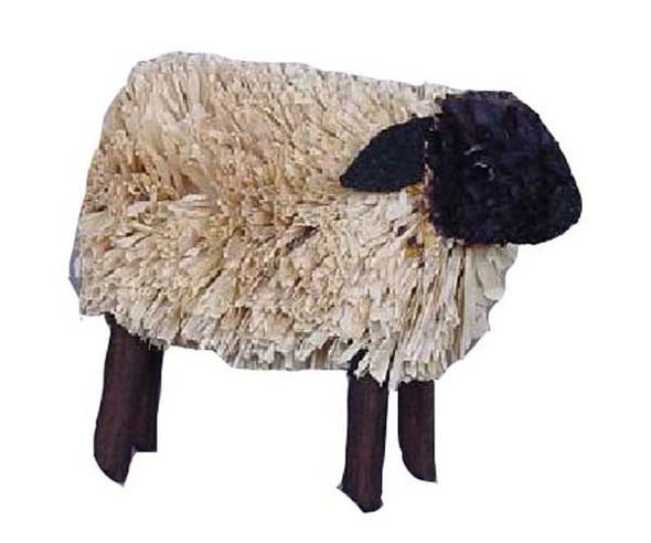 BRUSHART - Lamb Raffia (Christmas) Ornament 001300401009