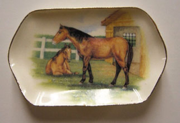 BY BARB - 1" Scale Dollhouse Miniature - Horse Tray (CDD511)