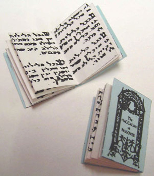 BY BARB - 1" Scale Dollhouse Miniature - Soft Covered Haggadah (JPO8)