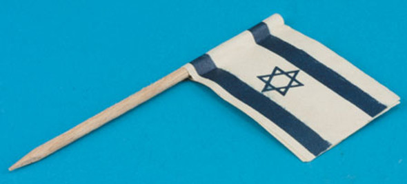 BY BARB - 1" Scale Dollhouse Miniature - Jewish Flag (JST2)