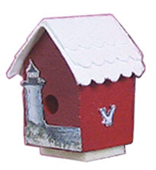 CARRUDUS - 1 Inch Scale Dollhouse Miniature - Bird House Assorted Colors Designs (CAR1071)