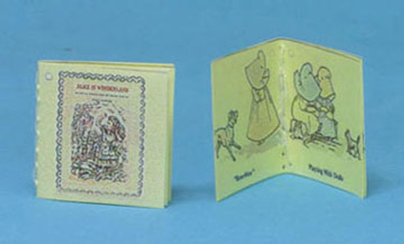 CARRUDUS - 1" Scale Dollhouse Miniature - Alice & Sunbonnets Readable Books, Antique Reproductions (1632)