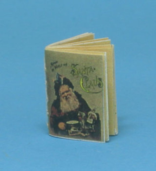 CARRUDUS - 1" Scale Dollhouse Miniature - Around The World with Santa Clause, Readable Book (1646)