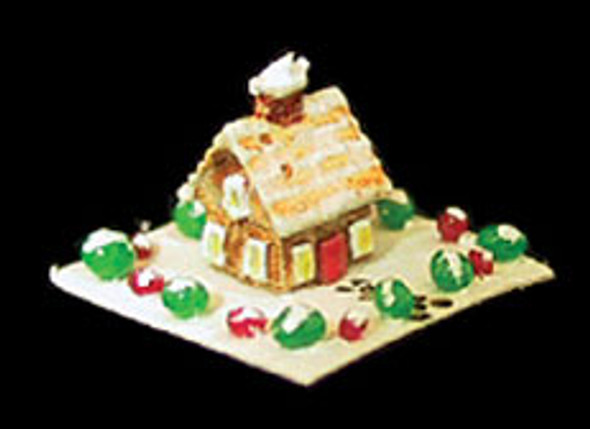 CARRUDUS - 1 Inch Scale Dollhouse Miniature - Gingerbread House Table Decoration (CAR8A16G)