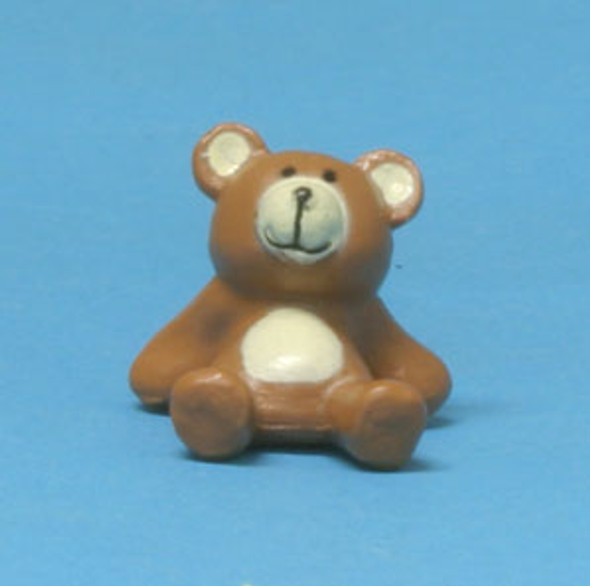 CARRUDUS - 1" Scale Dollhouse Miniature - Seated Teddy Bear Toy (F6530)