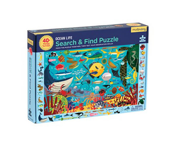 CHRONICLE BOOKS - Ocean Life Search and Find 64 Piece Jigsaw Puzzle (CB9780735351974) 9780735351974