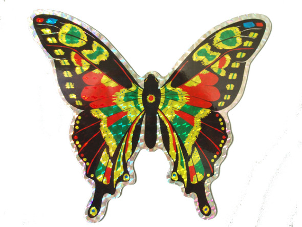 CLARK COLLECTION - Large Multi Colored Butterfly - Fly Thru Door Screen Saver Magnet Ornament (CC52071) 816667520719