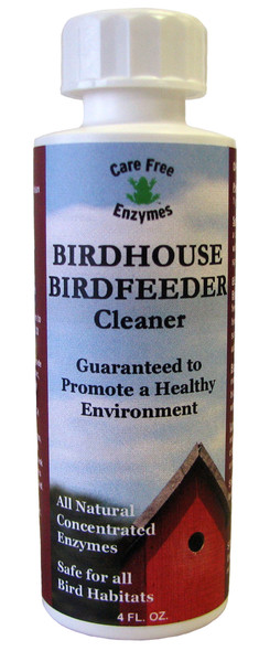 CARE FREE ENZYMES - Birdhouse Birdfeeder Cleaner 4 oz (CF94725) 014425947253