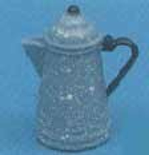 CHRYSNBON - 1 Inch Scale Dollhouse Miniature - Blue And White Coffee Pot (CB063) 749939400627