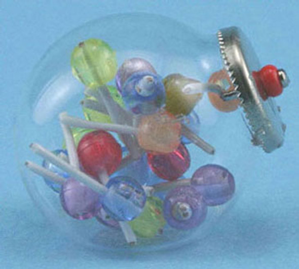 CHRYSNBON - 1 Inch Scale Dollhouse Miniature - Glass Lollipop Jar (CB069) 749939400719