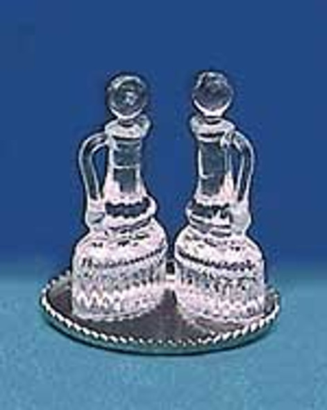 CHRYSNBON - 1 Inch Scale Dollhouse Miniature - Oil And Vinegar Cruets 2 pcs (CB078) 749939400757