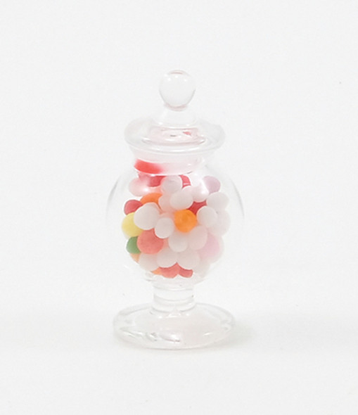 CHRYSNBON - 1 Inch Scale Dollhouse Miniature - Glass Apothecary Candy Jar (CB106) 749939401068