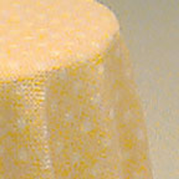 CHRYSNBON - 1 Inch Scale Dollhouse Miniature Living Room Furniture - Skirted Table-yellow Mini Dot (CB124Y) 749939401396