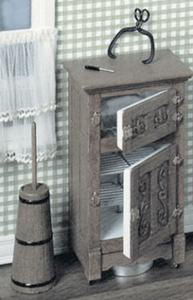 CHRYSNBON - 1 Inch Scale Dollhouse Miniature Kitchen Furniture - F-300 Ice Box Kit Plastic (CB2116) 749939402287