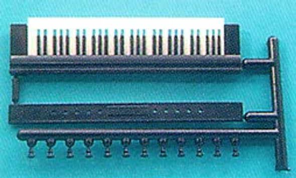 CHRYSNBON - 1 Inch Scale Dollhouse Miniature - 61 Key Organ Keyboard With Pulls Plastic (CB2700) 749939402690