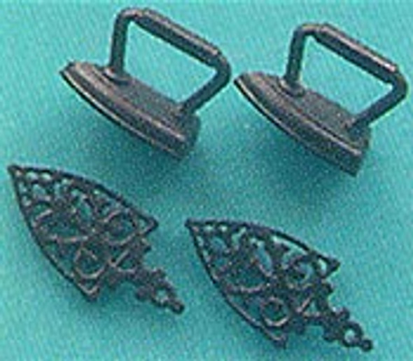 CHRYSNBON - 1 Inch Scale Dollhouse Miniature - Trivets And Irons Plastic (CB2715) 749939402874