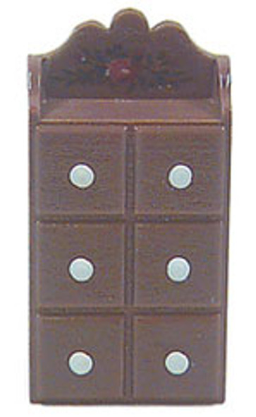 CHRYSNBON - 1 Inch Scale Dollhouse Miniature - Decorated Spice Chest (CB54) 749939403215