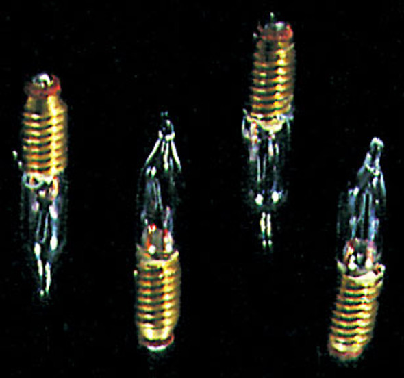 CIR-KIT - Hobby & Miniaturist's Lighting 12 Volt Candle Flame Screw Base Bulbs 4cps (CK1010-29) 726121929005