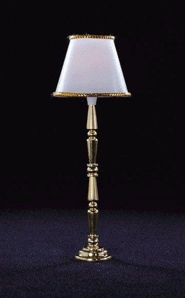 CIR-KIT - 1 Inch Scale Dollhouse Miniature Lighting - Gold Base Floor Lamp (CK4301) 726121043015