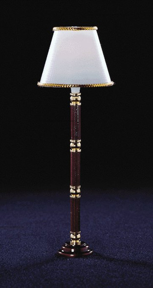 CIR-KIT - 1 Inch Scale Dollhouse Miniature Lighting - Stained Base Floor Lamp (CK4302) 726121043022