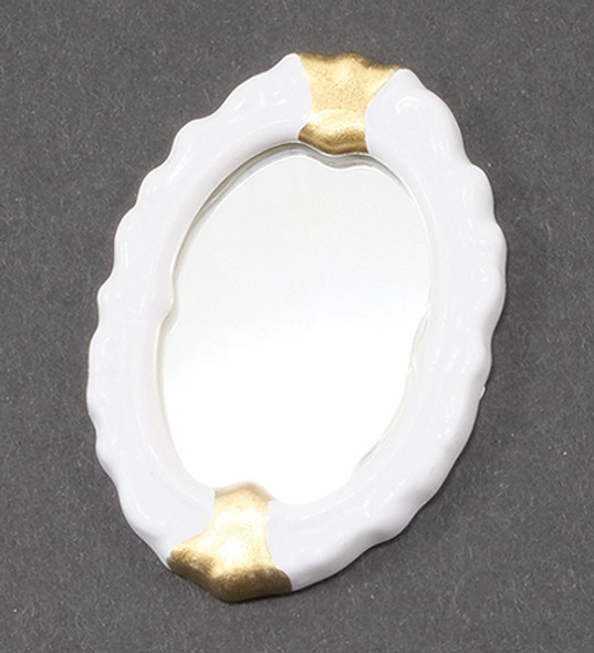 CLASSICS - 1 Inch Scale Dollhouse Miniature White Mirror (01215) 731851012156