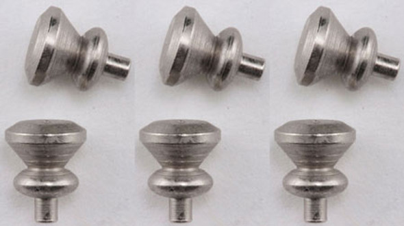 CLASSICS - Dollhouse Furniture Satin Nickel Round Knobs - 6 Pack 1" Scale Dollhouse Miniature CLA05535 731851055351