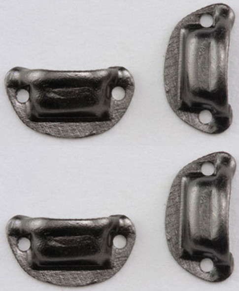 CLASSICS - Dollhouse Furniture Victorian Drawer Pulls - Pewter - 4 pack 1" Scale Dollhouse Miniature CLA05549 731851055498