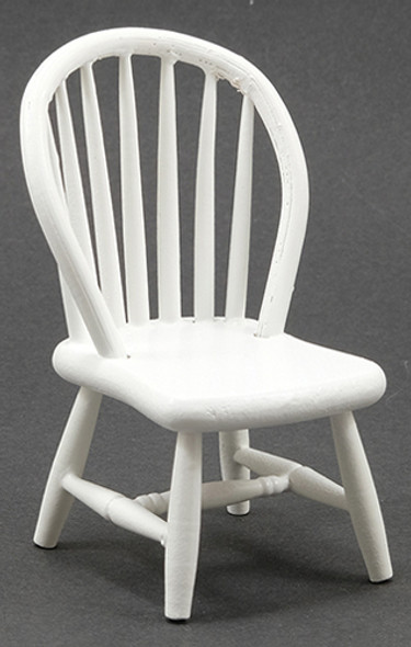 CLASSICS - 1" Scale Windsor Side Chair White Dollhouse Miniature (07814) 731851078145