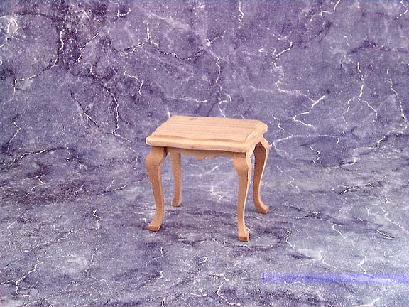 CLASSICS - 1 Inch Scale Dollhouse Miniature Office Den Furniture - Side Table Unfinished (CLA08656) 731851086560
