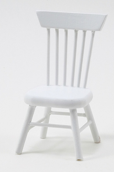 CLASSICS - 1 Inch Scale Dollhouse Miniature Kitchen Furniture - Chair White 1 pcs (CLA10212) 731851102123