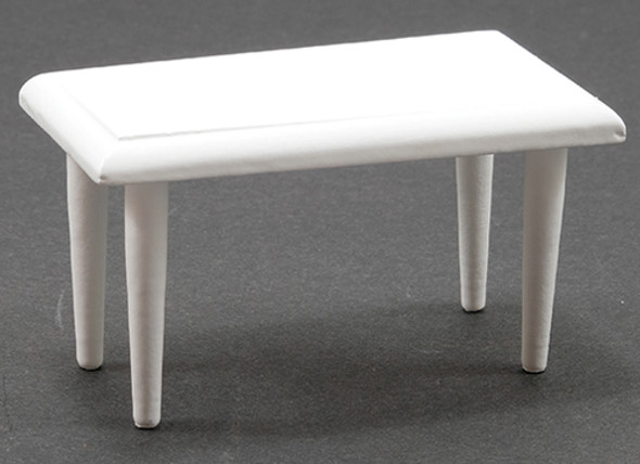 CLASSICS - 1" Scale Coffee Table White Dollhouse Miniature (10302)