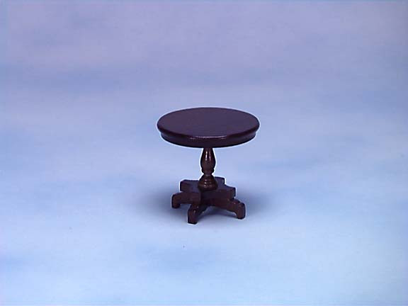 CLASSICS - 1 Inch Scale Dollhouse Miniature Dining Room Furniture - End Table Walnut (CLA10491) 731851104912