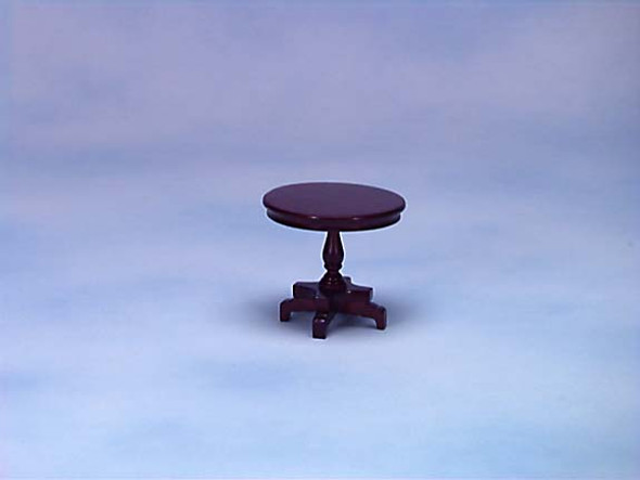 CLASSICS - 1 Inch Scale Dollhouse Miniature Dining Room Furniture - End Table Mahogany (CLA10492) 731851104929