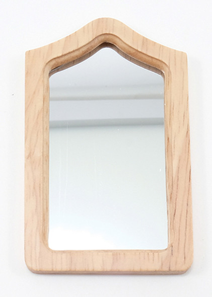 CLASSICS - 1" Scale Framed Mirror Oak Dollhouse Miniature (10581) 731851105810