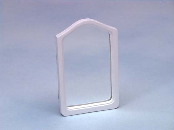 CLASSICS - 1 Inch Scale Dollhouse Miniature Bedroom Furniture - Framed Mirror White (CLA10583) 731851105834