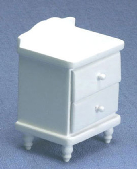 CLASSICS - 1 Inch Scale Dollhouse Miniature Bedroom Furniture - Night Stand White (CLA10811) 731851108118