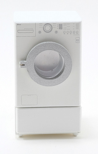 CLASSICS - Dollhouse Furniture White Modern Front Load 1" Scale Dollhouse Miniature CLA10912 731851109122