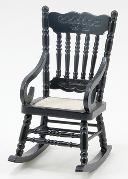 CLASSICS - Dollhouse Black Gloucester Rocking Chair 1" Scale Dollhouse Miniature CLA10929 731851109290