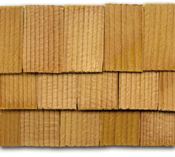 CLASSICS - Dollhouse Cedar Rectangular Shingles 140 pieces 1" Scale Dollhouse Miniature CLA70254 731851702545