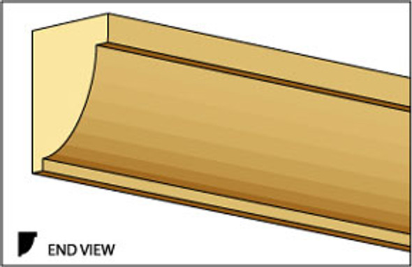 CLASSICS - 1 Inch Scale Dollhouse Miniature - Small Cornice 1/4 W X 24 L (CLA70272) 731851702729