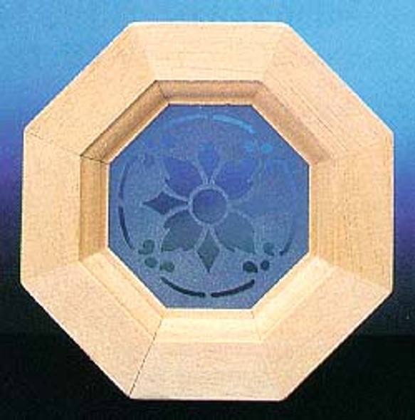 CLASSICS - 1 Inch Scale Dollhouse Miniature - Octagon Window With Insert Slim28 (CLA71111) 731851711110