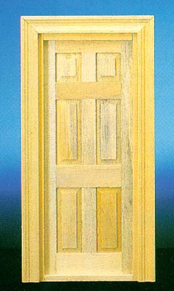 CLASSICS - 1 Inch Scale Dollhouse Miniature - Traditional 6 - panel Door (CLA71380) 731851713800