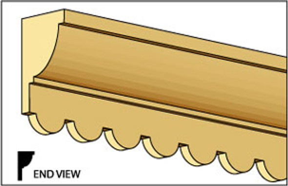 CLASSICS - 1 Inch Scale Dollhouse Miniature - Custom Cornice 7/16 X 24 (CLA77272) 731851772722