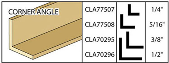 CLASSICS - Dollhouse Corner Angle - Size 1/4" X 24" 1" Scale Dollhouse Miniature CLA77507 731851775075