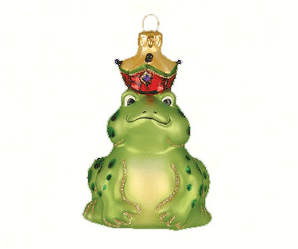 COBANE STUDIO - The Frog Prince Glass Ornament (COBANEA219) 874504000725