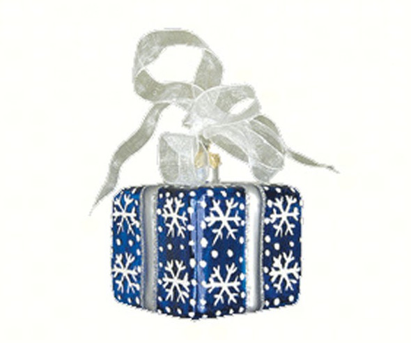 COBANE STUDIO - Xmas Surprise Sq Snowflakes Glass Ornament (COBANEA284) 874504001371