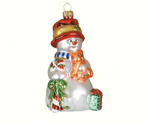 COBANE STUDIO - My Teddy Snowbaby Glass Ornament (COBANEC336) 874504001890