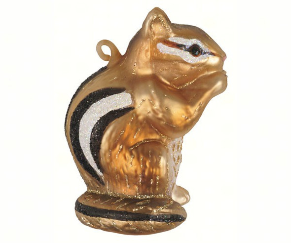 COBANE STUDIO - Chipmunk Glass Ornament (COBANEC416) 874504002705