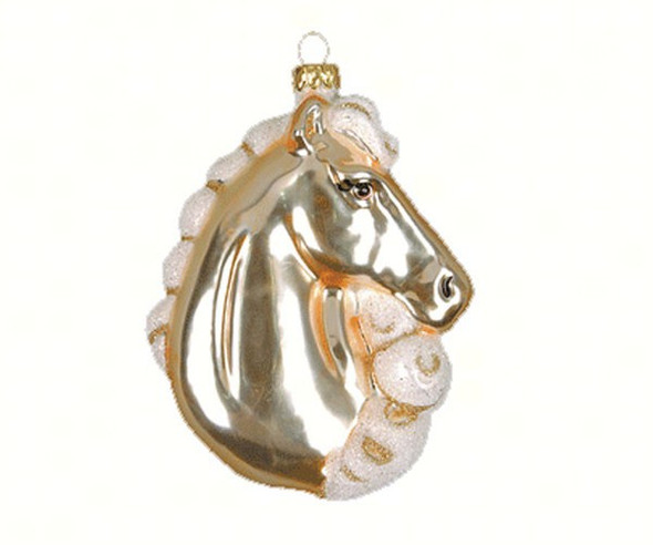 COBANE STUDIO - Majestic Beauty Palomino Glass Ornament (COBANED286) 874504001616