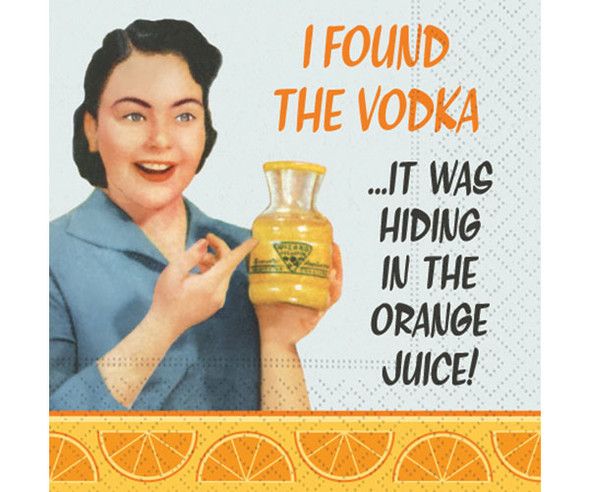 DESIGN DESIGN - In The Orange Juice Cocktail Napkins (DESIGN62406311) 732296262519